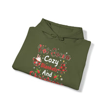Load image into Gallery viewer, Hot Cocoa & Cozy Blankets Hooded Sweatshirt