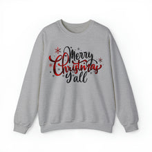 Load image into Gallery viewer, Merry Christmas Y'all Sweatshirt