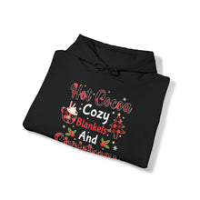 Load image into Gallery viewer, Hot Cocoa & Cozy Blankets Hooded Sweatshirt