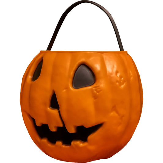 Halloween (1978) pumpkin candy pail bucket, alternate view