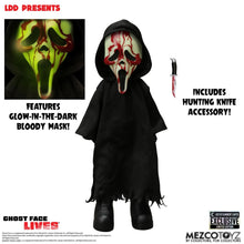 Load image into Gallery viewer, LDD Present Ghost Face Bloody Glow-in-the-Dark Edition 10-Inch Doll - Entertainment Earth Exclusive