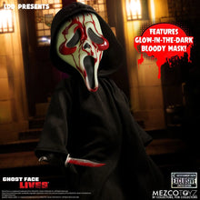 Load image into Gallery viewer, LDD Present Ghost Face Bloody Glow-in-the-Dark Edition 10-Inch Doll - Entertainment Earth Exclusive