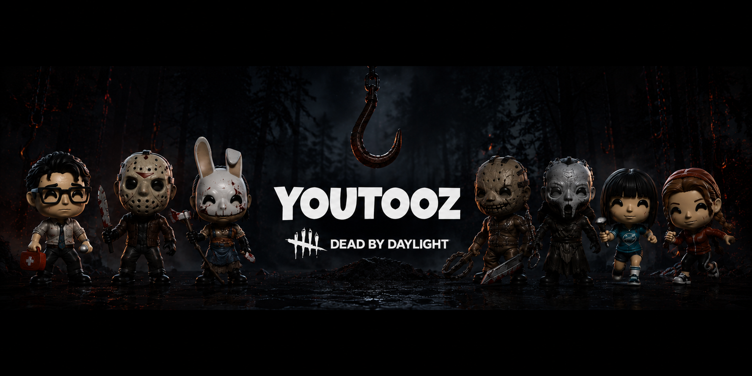 Youtooz horror vinyl figures displayed in The Cove collectibles shop