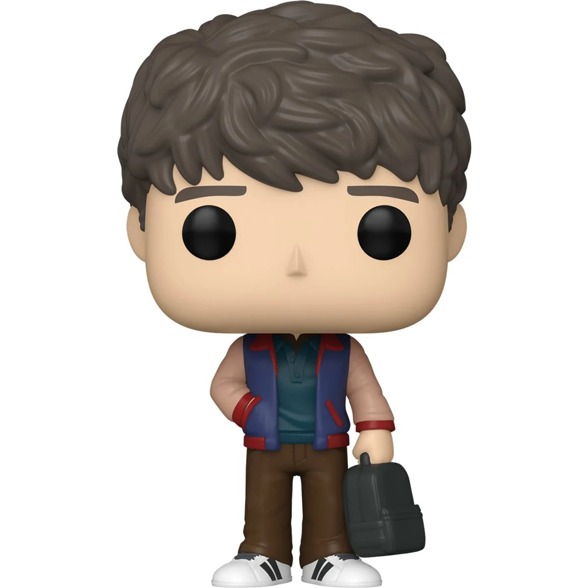 Stranger Things Season 5 Will Byers Funko Pop! Vinyl Figure #1786 shown out of the box from the front, holding a dark bag