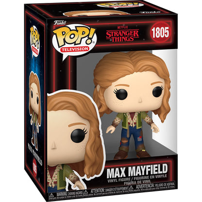 Stranger Things Max Mayfield Funko Pop! Television vinyl figure #1805 displayed inside its window box, shown from a front three-quarter view