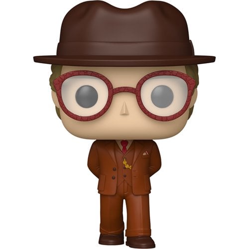Stranger Things Mr. Whatsit Wave 5B Funko Pop! Vinyl Figure #1808 front view wearing a brown suit, hat, and red glasses