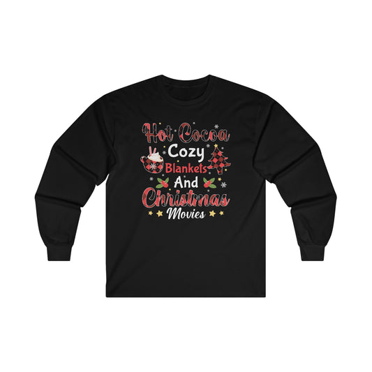 Hot Cocoa & Blankets Long Sleeve Tee