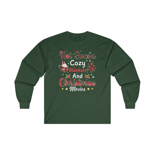 Hot Cocoa & Blankets Long Sleeve Tee
