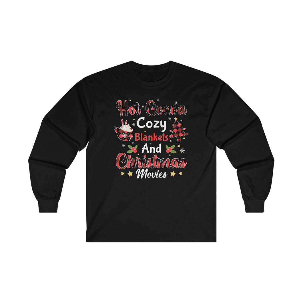 Hot Cocoa & Blankets Long Sleeve Tee