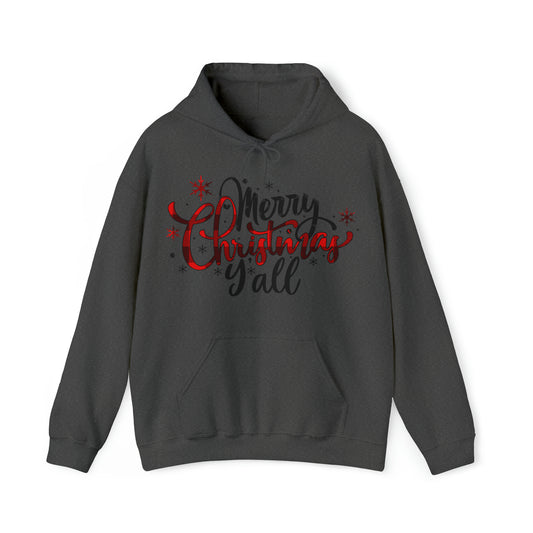 Merry Christmas Y'all Hooded Sweatshirt
