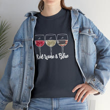 Load image into Gallery viewer, Red Wine &amp; Blue Tee
