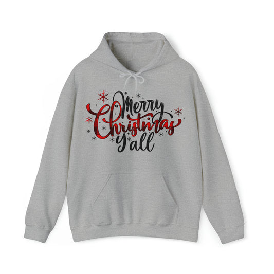Merry Christmas Y'all Hooded Sweatshirt
