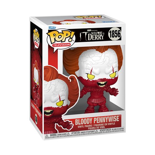 IT Welcome to Derry Bloody Pennywise Funko Pop! Vinyl Figure #1856 in window display box