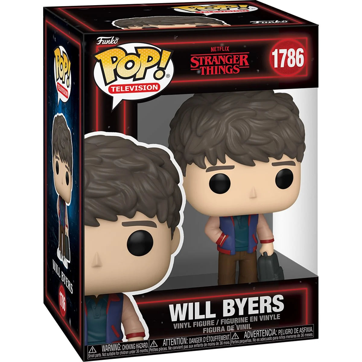 Stranger Things Season 5 Will Byers Funko Pop! Vinyl Figure #1786 shown in its retail box, front three-quarter view