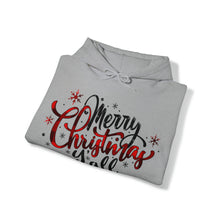 Load image into Gallery viewer, Merry Christmas Y&#39;all Hooded Sweatshirt
