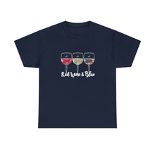 Load image into Gallery viewer, Red Wine &amp; Blue Tee
