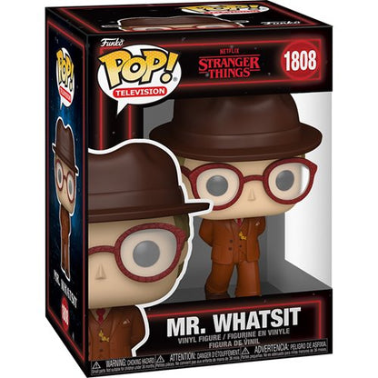 Stranger Things Mr. Whatsit Funko Pop! Vinyl Figure #1808 in branded display box, shown from a front three-quarter view