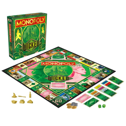 Wicked Edition Monopoly board game by Mattel