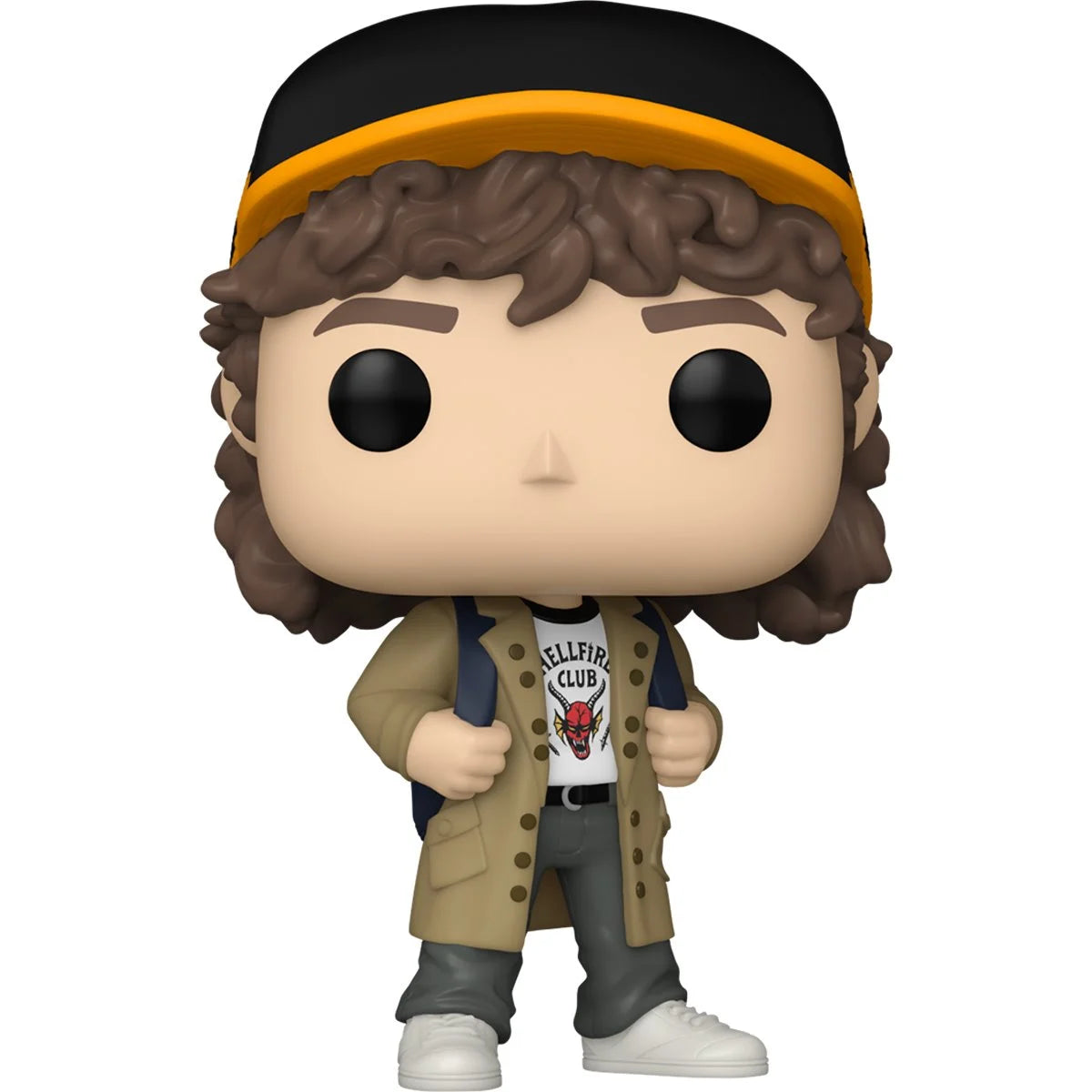 Stranger Things Season 5 Dustin Henderson Funko Pop! Vinyl Figure #1781 shown out of the box from the front