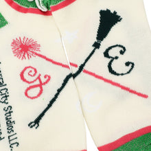 Load image into Gallery viewer, Wicked Elphaba and Glinda Silhouette Scalloped Cuff Ankle Sock 5-Pack
