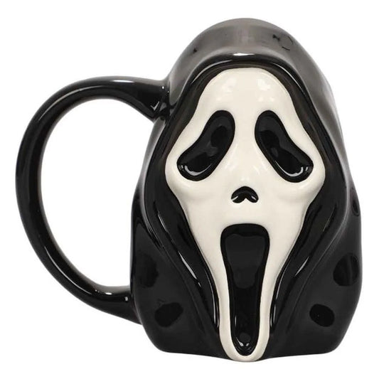 Ghost Face sculpted ceramic 16 oz. mug