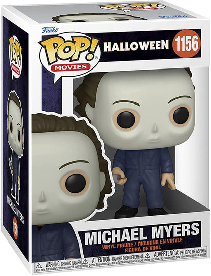 Halloween Michael Myers Funko Pop! Movies vinyl figure #1156 shown in its retail box with the figure visible through the front window