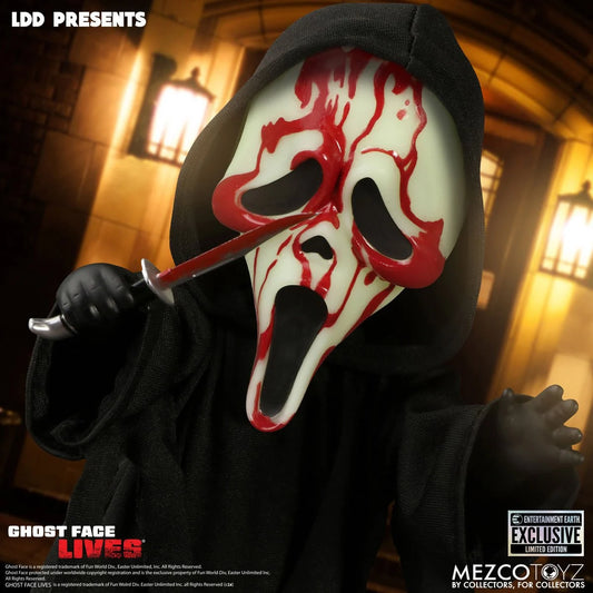 LDD Present Ghost Face Bloody Glow-in-the-Dark Edition 10-Inch Doll - Entertainment Earth Exclusive