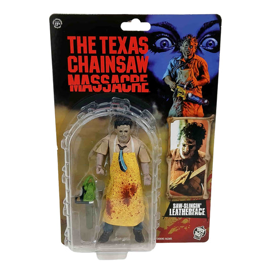 Texas Chainsaw Massacre (1974) Leatherface Killing Mask 5-inch action figure with chainsaw