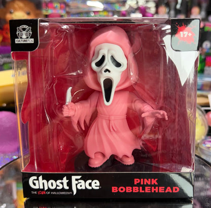 Ghost Face Pink Bobblehead boxed product view