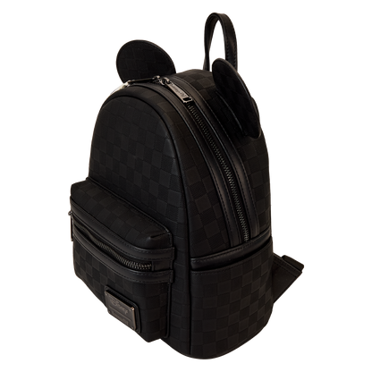 Disney Mickey Ear Checkerboard Mini Backpack - Loungefly official gallery view 4