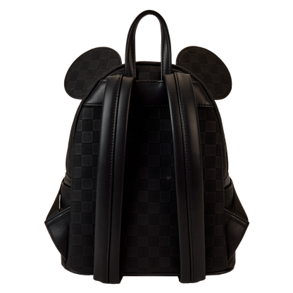 Disney Mickey Ear Checkerboard Mini Backpack - Loungefly official gallery view 6
