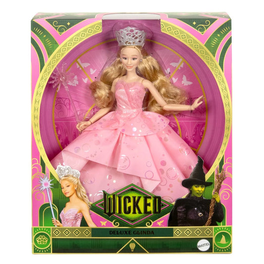 Wicked Deluxe Glinda Fashion Doll in pink ballgown
