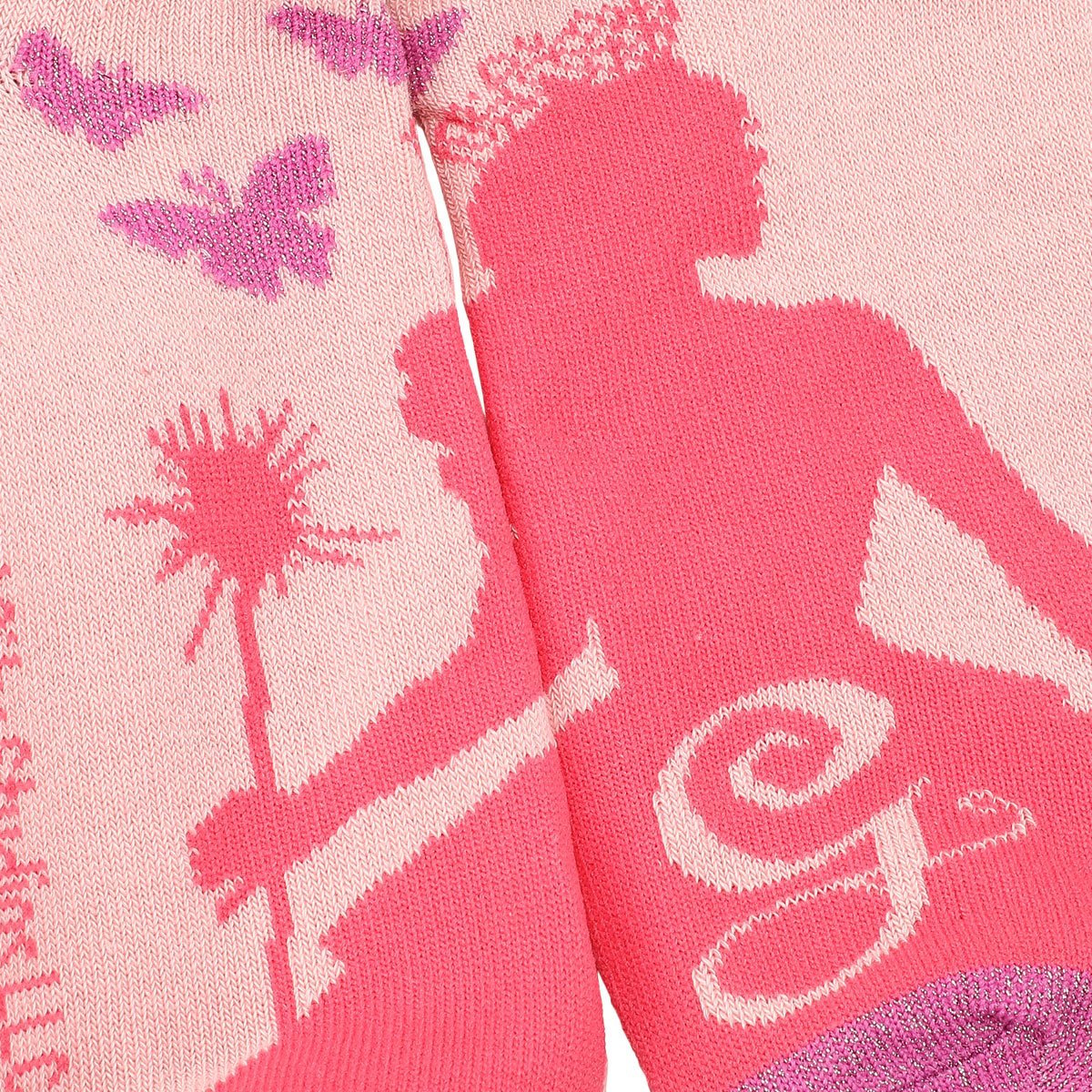 Wicked Elphaba and Glinda Silhouette Scalloped Cuff Ankle Sock 5-Pack