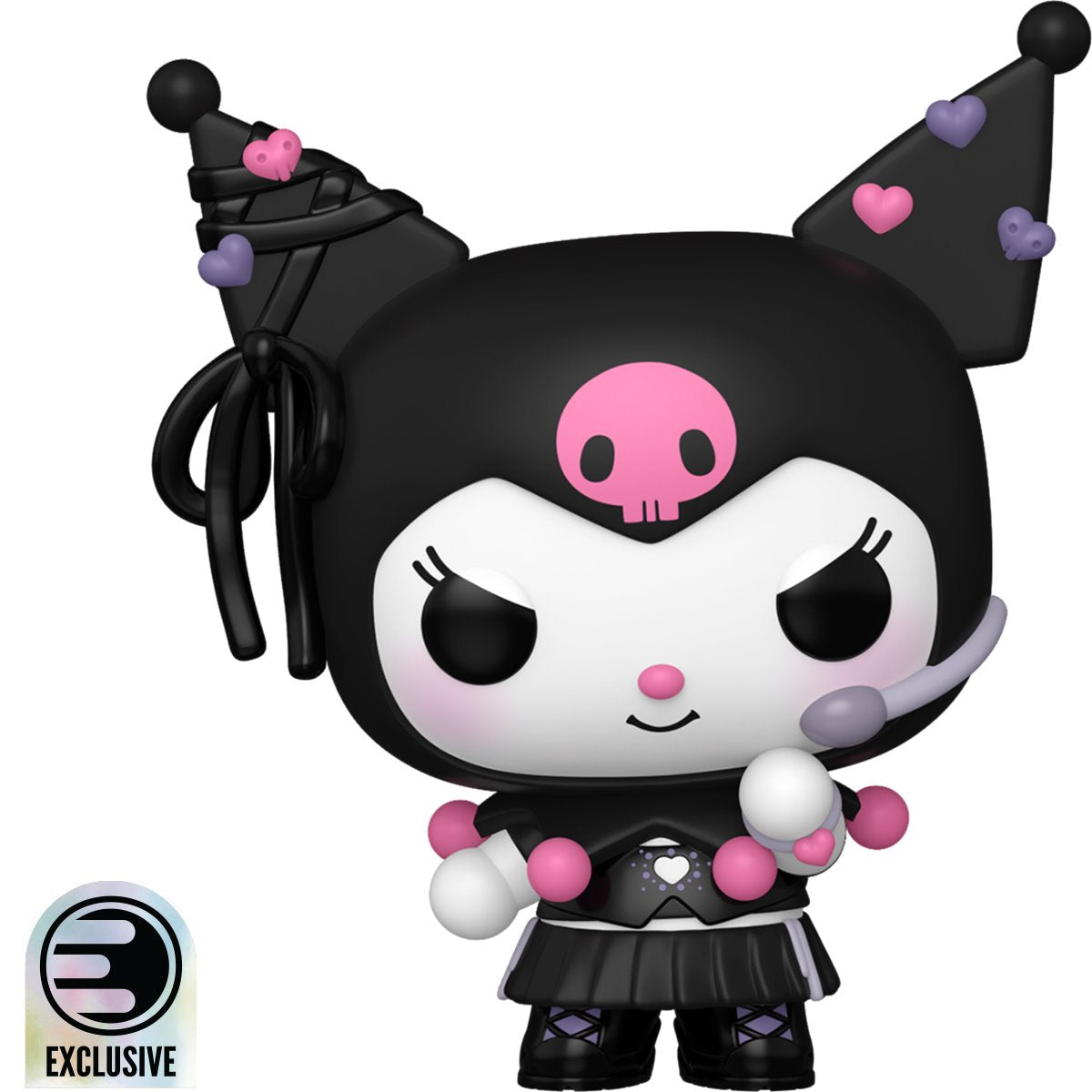 Hello Kitty and Friends Kuromi K-Pop Funko Pop! Vinyl Figure #143, Entertainment Earth Exclusive, unboxed front view