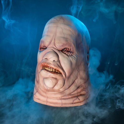Hellraiser Butterball latex mask alternate front detail view