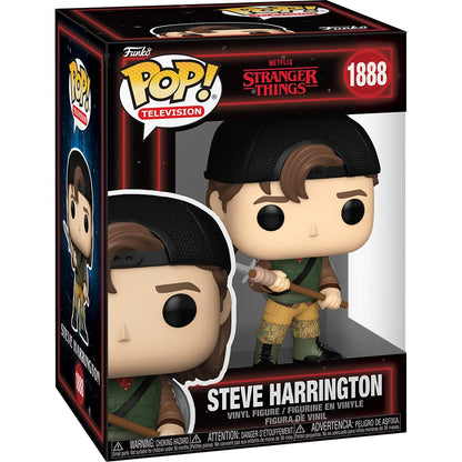 Stranger Things Season 5 Steve Harrington Funko Pop! Vinyl Figure #1888 in front-facing window box packaging