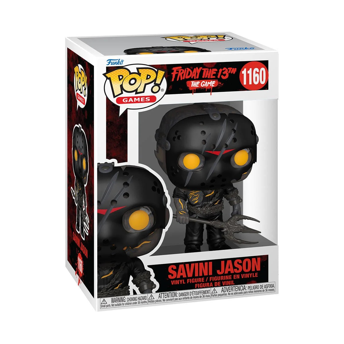 Friday the 13th: The Game Savini Jason Funko Pop! Games vinyl figure #1160 in front-facing window box packaging