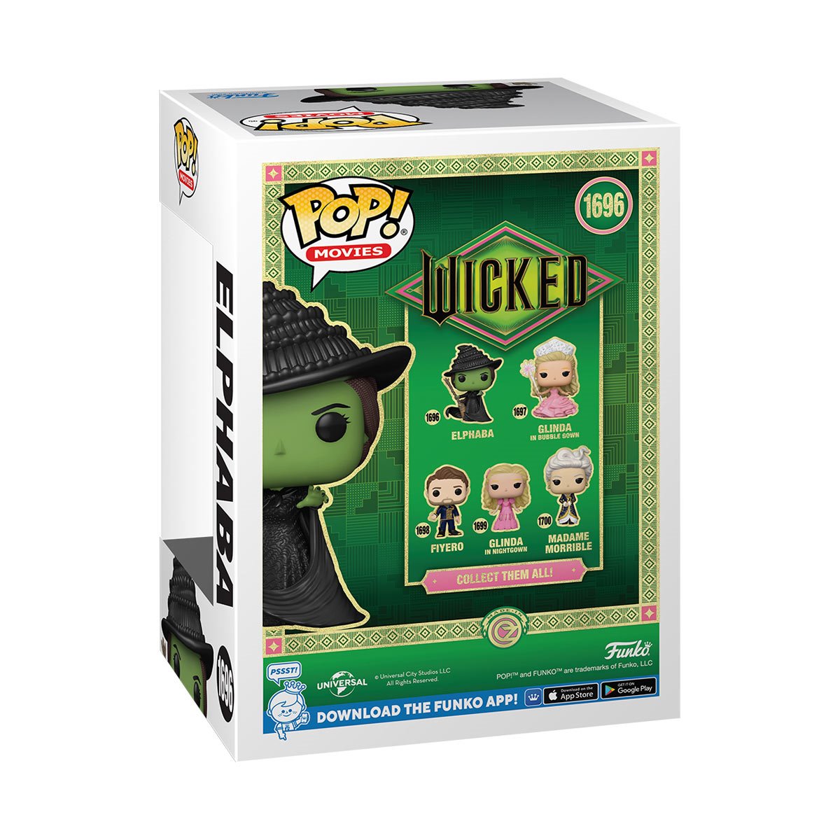 Wicked Part 1 Elphaba Funko Pop! Vinyl Figure #1696 official product gallery view 3