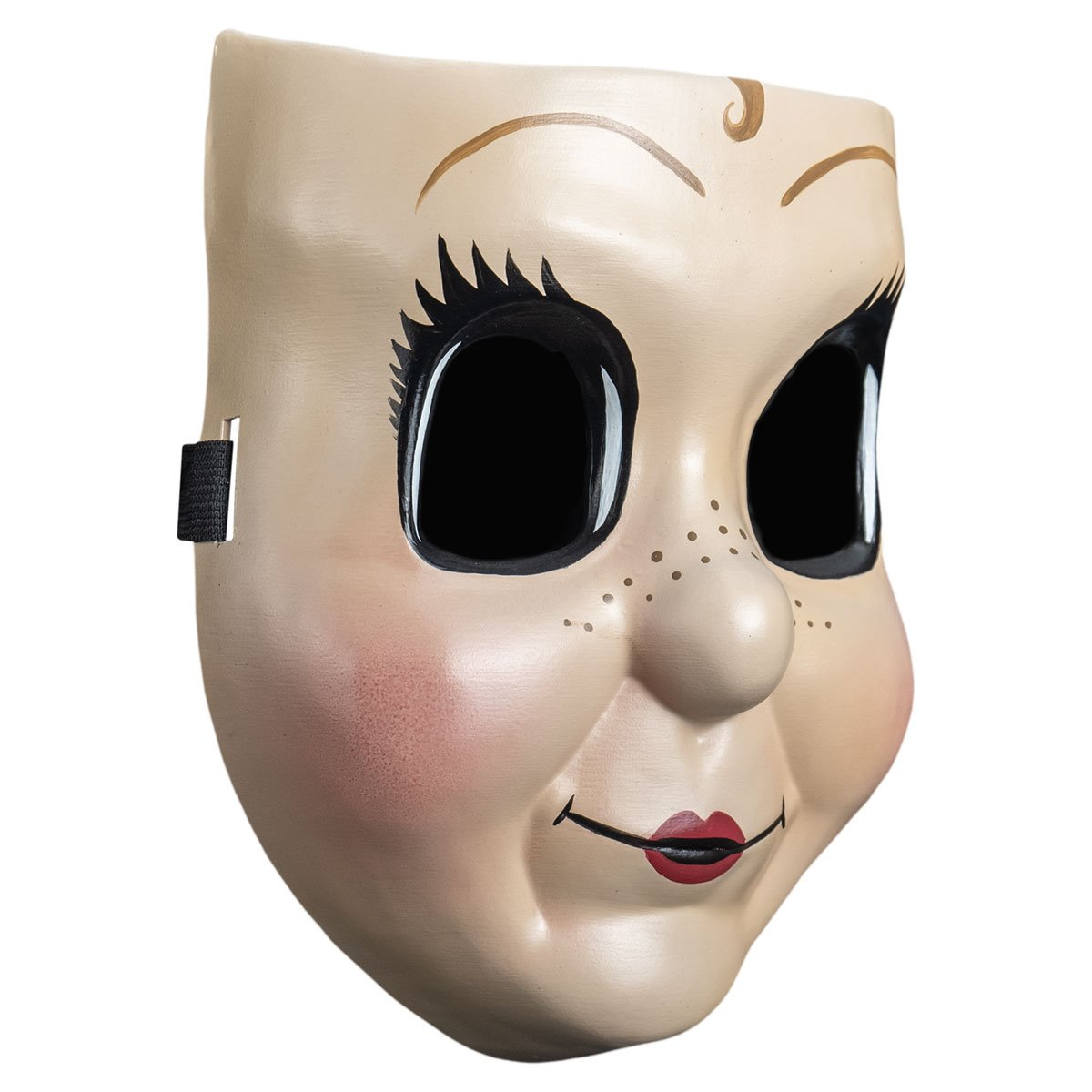 The Strangers: Chapter 1 Dollface Injection Mask - Side view showing the injection-molded plastic texture