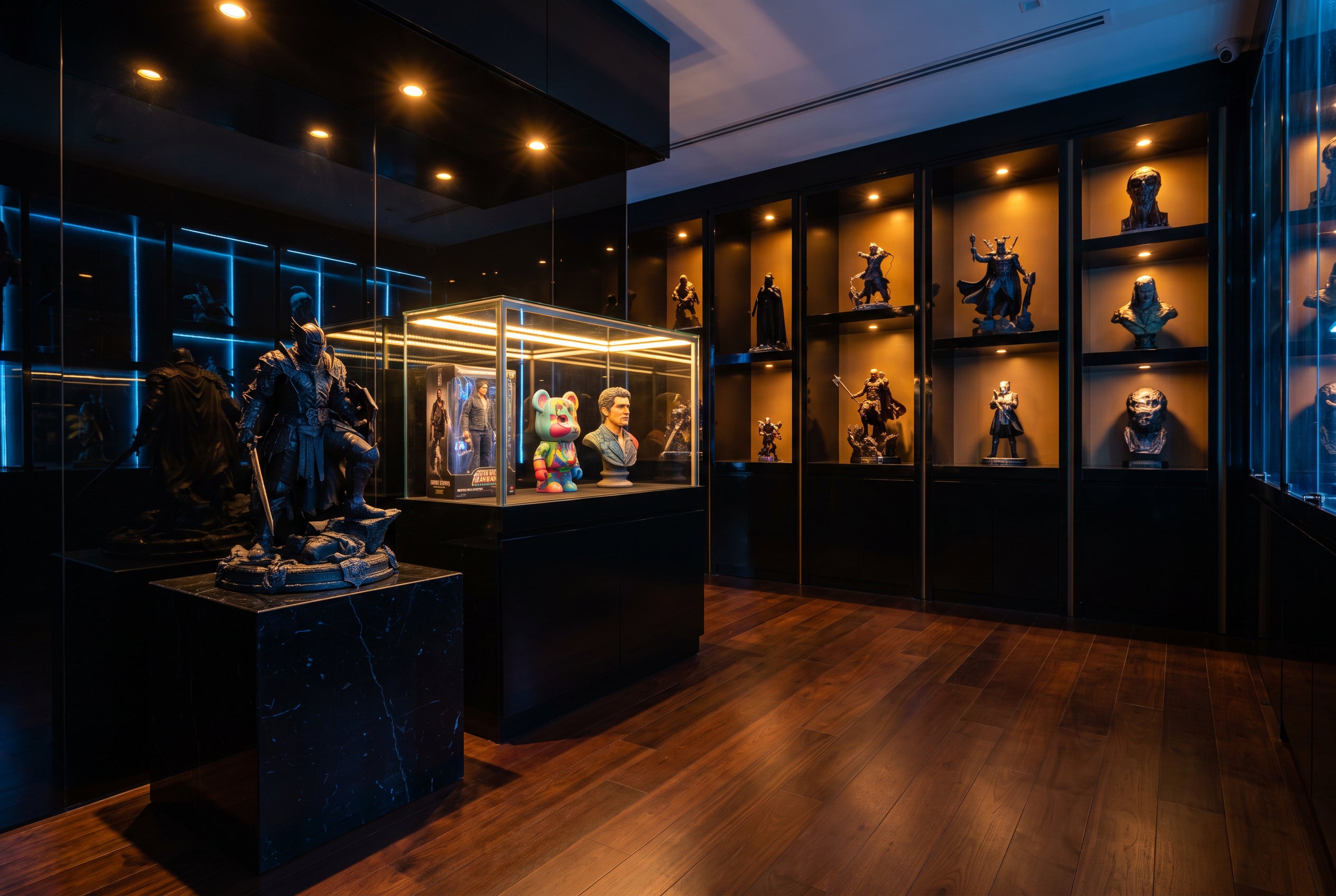 Premium collectibles display at The Cove